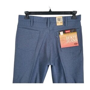 Levis Saddleman Boot Jeans Deadstock Dacron Men 34x30 Gray Western USA (33x31.5)